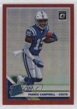 2019 Panini Donruss Optic Rated Rookie Red Prizm 81/99 Parris Campbell #165 15ej