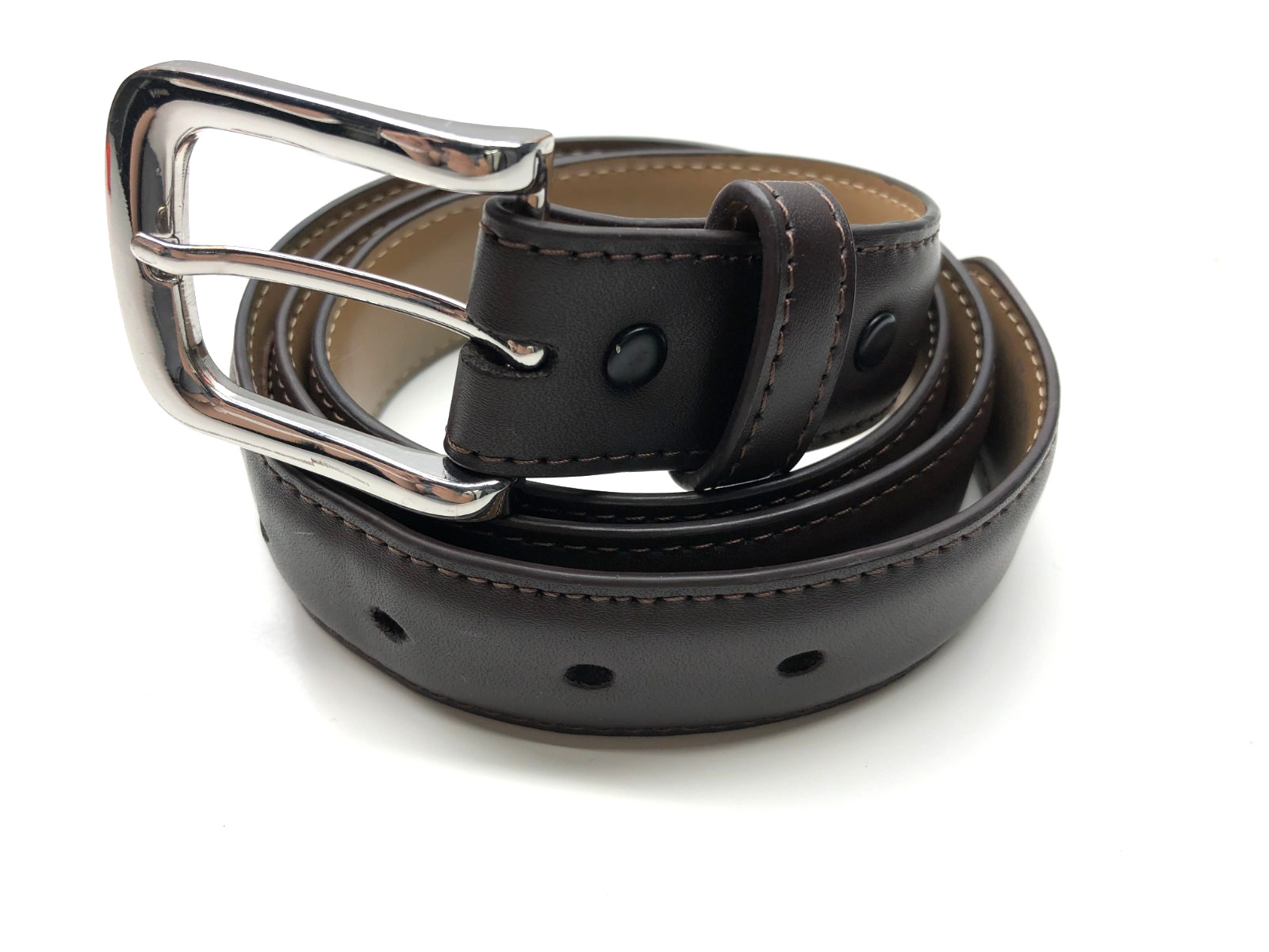 Nocona Belt Co. Dress Belt N1410802 Brown Mens Sz 36 Genuine Leather 1 1/8"