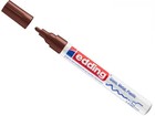 1 Lackmarker Edding 750 braun brown Wasserfest Permanent 2 - 4 mm Spitze