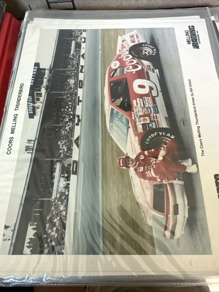 Huge 100+ Bill Elliott card Lot Collection In Pages Albums Postcards Scrap Book - Image 2 of 4