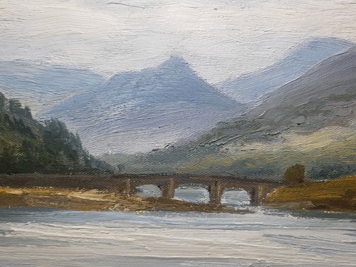 Robert Egginton Eilean Donan Castle Oil on Board 80x40cm Framed - Picture 14 of 24