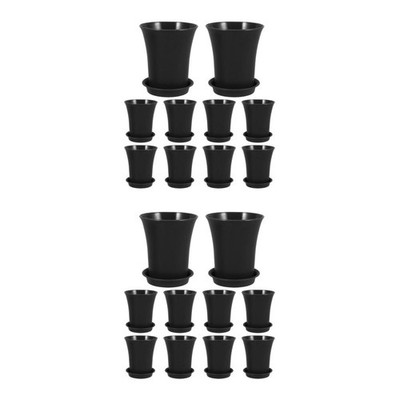 2 PCS Kleine Blumentöpfe Plastikblumentöpfe Für Den Garten Plastiktopf