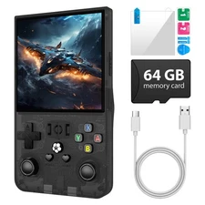 R36MAX Retro Handheld Game Console, 4.0 inch Retro Gaming Console with 64GB M...
