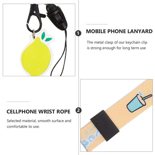 5pcs Cartoon Phone Lanyard Phone Decoration Phone Hanging Rope Cellphone Lanyard - 第 4/12 張圖片