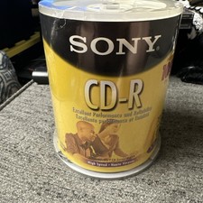 Sony CD-R 700MB Storage Media Discs 80 min Pack of 100 Blank CDs Brand New