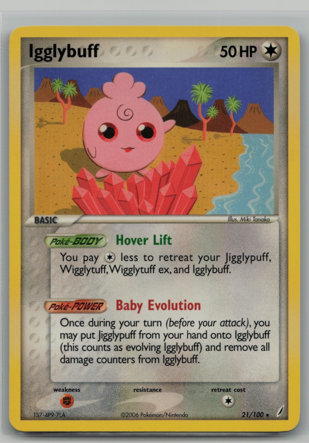 Igglybuff Rare Crystal Guardians 21/100 NM