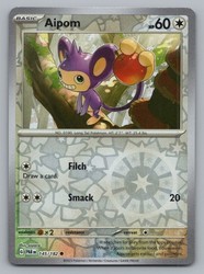 Aipom 145/182 Reverse Holo Paradox Rift