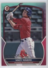 2023 Bowman Draft Aqua & Pink Gradient 21/199 Mikey Romero #BD-58 13dg