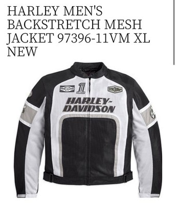 Harley Davidson Men's Backstretch Mesh Motorcycle Jacket/97396