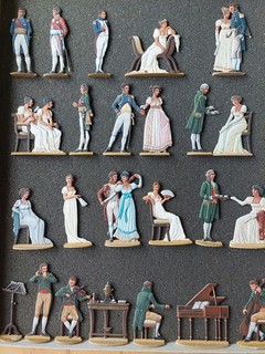 Zinnfiguren(310) 45mm Flachfiguren Napoleon in Malmaison sehr gute Bemalung