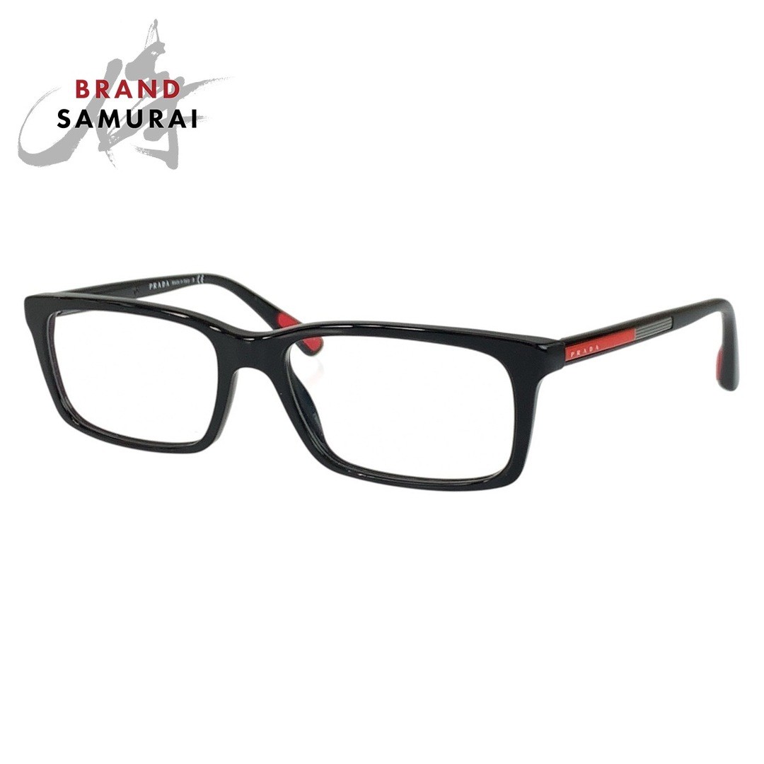 Prada Linearrossa Black Red Plastic VPS 02C 55 17 1AB-101 140 Glasses Frame Unisex