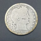 1907-O BARBER QUARTER 25C - LOW GRADE - 90% SILVER Q2