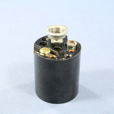 Leviton 3352-8 Black Phenolic Lampholder Light Socket Hickey E26 Medium Base
