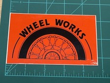 Vintage Wheel Works Motorcycle Racing Motocross Sticker Decal