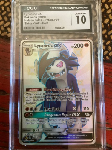 Lycanroc-GX graded CGC 10 for sale on eBay