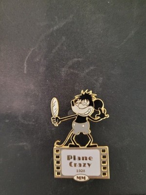 OLD Disney Auctions PINS Mickey Mouse Film Role Plane Crazy Gold Prototype LE 3