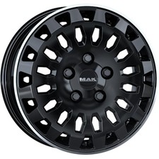 Alufelgen MAK OVERLAND 16" 6.5J 5x112 ET 50 76 GLOSS BLACK MIRROR RING