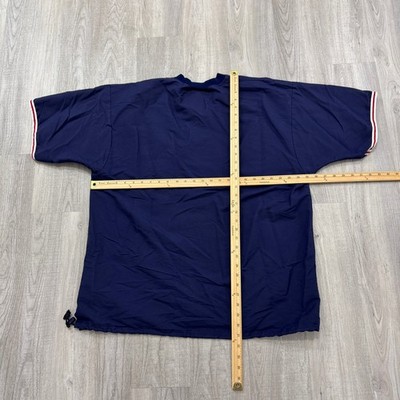 Vintage Atlanta Braves Short Sleeve Windbreaker Men's XL Blue MLB