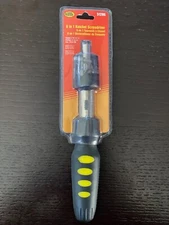 6 in 1 Ratchet Screwdriver Tool Slotted 3/16 1/4 Phillips #1 #2 Star T15 T20
