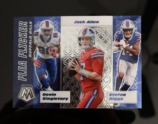 2020 Panini Mosaic Flea Flicker SP #FF3 Devin Singletary Josh Allen Stefon Diggs