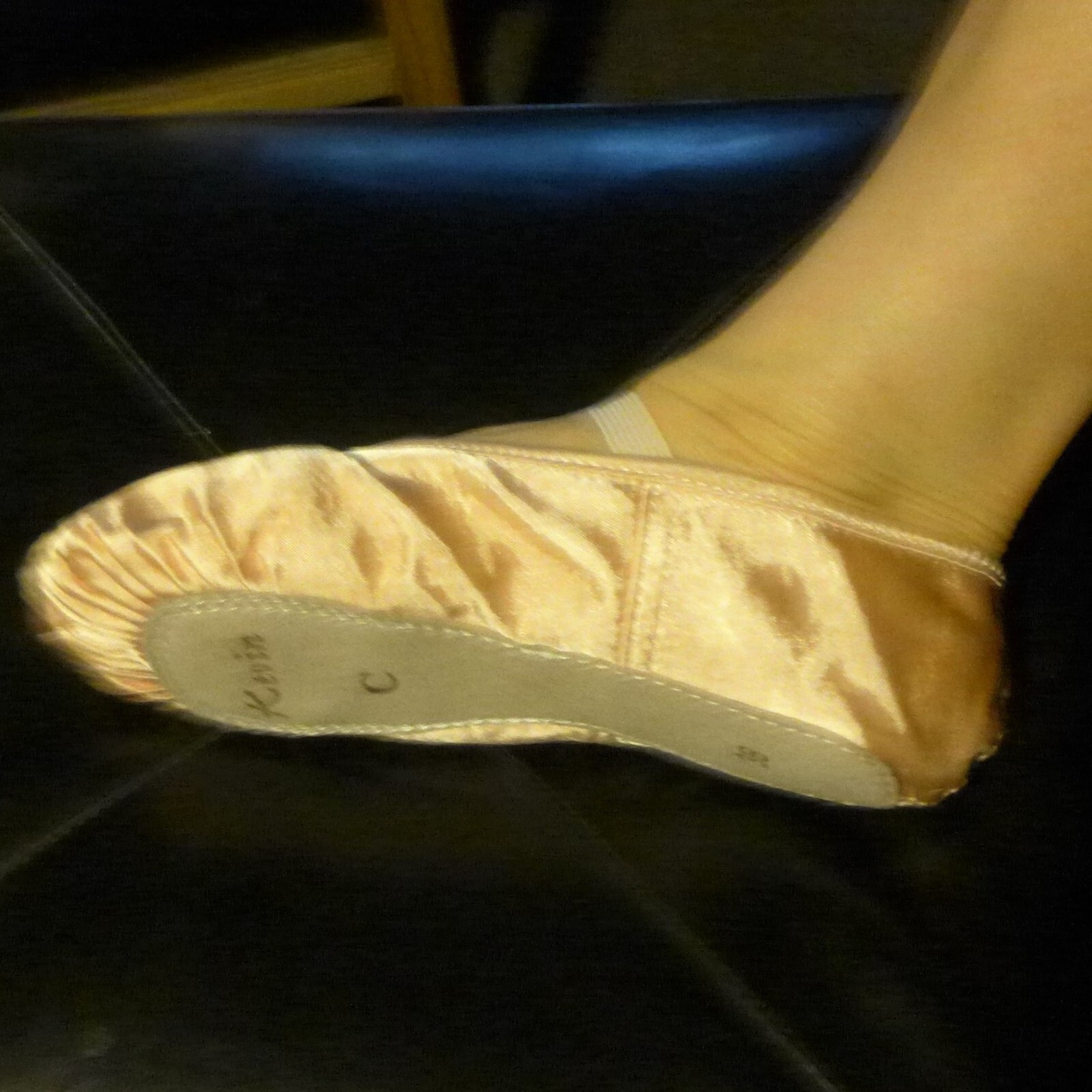 SAOLA Scarpe pantofola da ballo Kevin Satin Dance donna in pelle taglia 38C