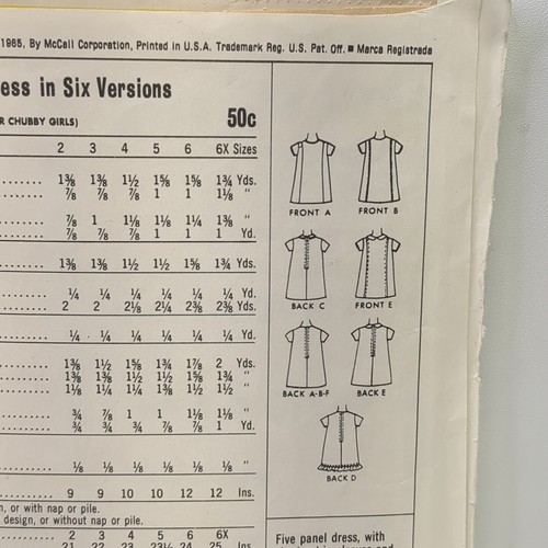 Vintage 1967 McCall's Printed Pattern 7994 Toddler Size4 Wardrobe 1960s - Bild 4 von 6