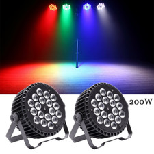 2X Par Stage Light 270W RGBW Beam Rainbow DMX512 18 LED DJ Disco Party Show USA