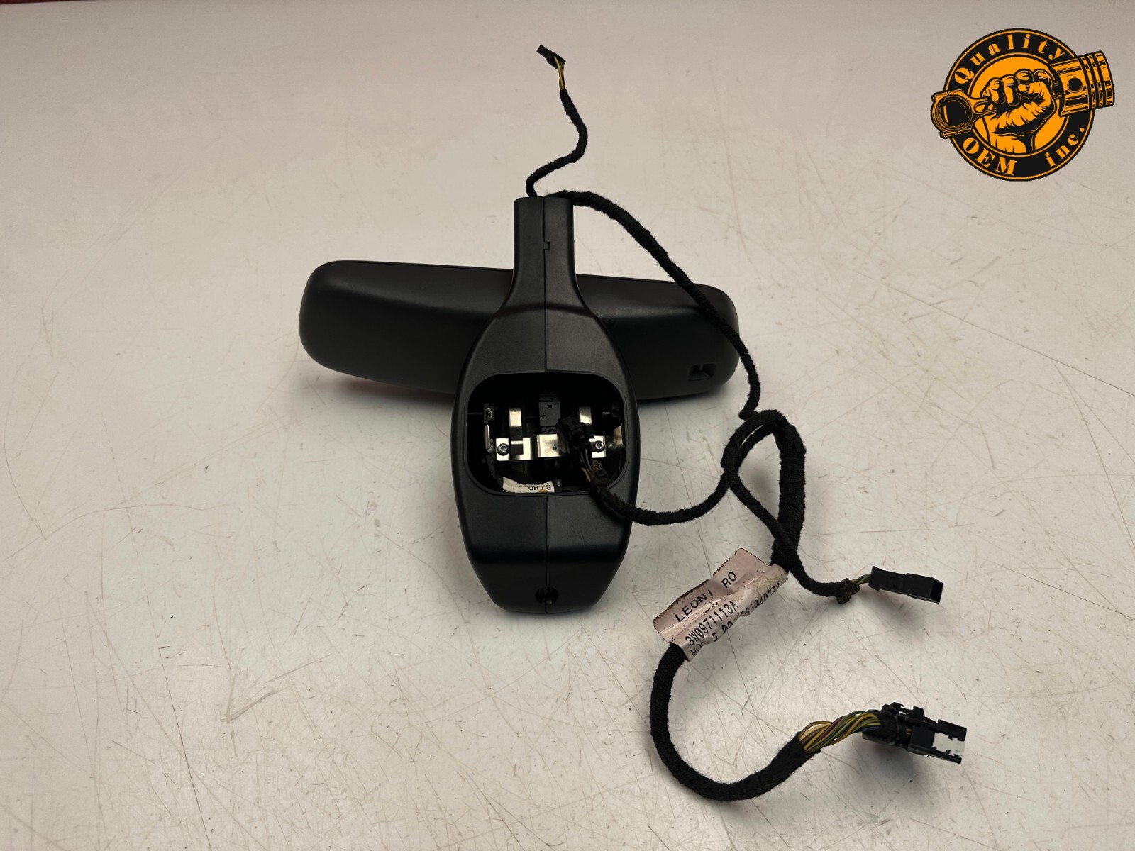 2003-2010 BENTLEY CONTINENTAL GT GTC - INTERIOR REAR VIEW MIRROR (BLACK) OEM 49k