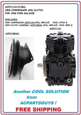 OEM A/C COMPRESSOR WITH CLUTCH R210 YORK 210  FORD MERCURY C9AZ2884B C9AZ19703B