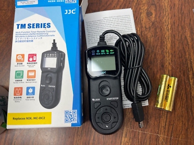 JJC TM SERIES Multi-Function Timer Remote Controller Replaces Nikon MC-DC2