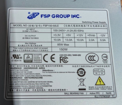 FSP FSP150-50LE Power Supply 150W - FAST USA SHIPPING! #W48