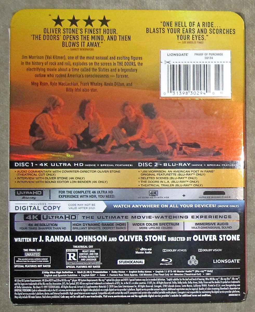 The Doors - The Final Cut 2 Disc 4k Blu-ray Set with