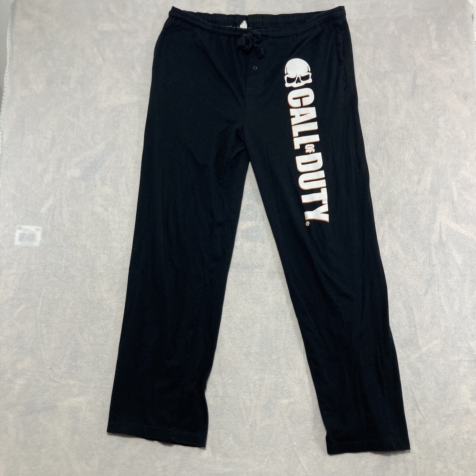 Call Of Duty Men's Pajamas Bottoms Sleepwear Gaming Pants Black Large