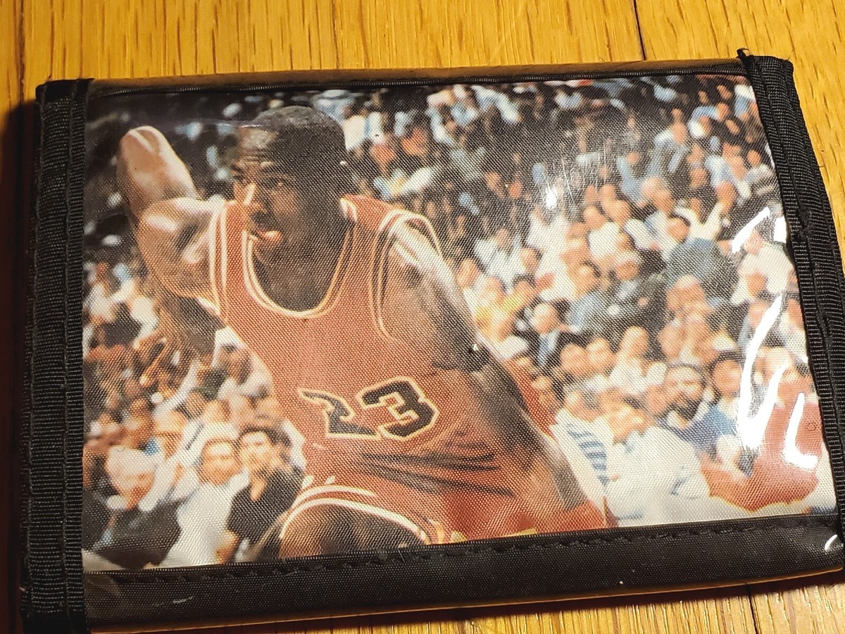 Vintage Michael Jordan Bi-Fold Wallet, NBA Chicago Bulls #23 VTG