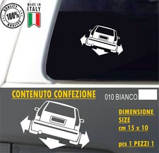 Adesivo Auto Fiat Punto GT MK1 DOWN-OUT Lunotto DUB JDM Tuning vari colori c1957