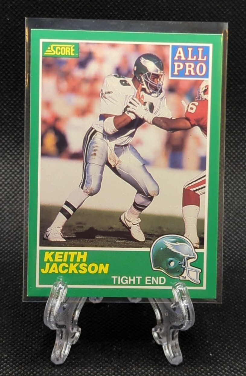 1989 Score All Pro Keith Jackson RC #293 Philadelphia Eagles