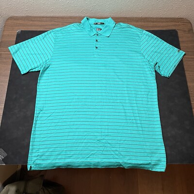 Vintage Nike Tiger Woods 90s Golf Polo Shirt Oversized Collared TW 3XL yin yang