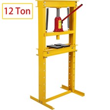 12 Ton Hydraulic Shop Press H-frame Garage Benchtop Press Adjustable With Plates 12 Ton Hydraulic Shop Press H-frame Garage Benchtop Press Adjustable With Plates