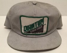 Rare Quantum Hybrid Wheat 3 Color Patch Snap Back USA Made Corduroy Trucker Hat