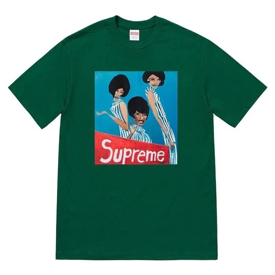T shirt Supreme Group vert foncé taille L FW18 neuf