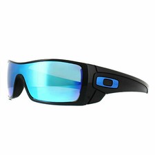 Oakley Sunglasses Batwolf OO9101 5827 Polished Black Prizm Sapphire