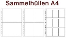 10-100x A4 feste Sammelh&uuml;llen Prospekth&uuml;llen Kartenh&uuml;llen 120my auf A5 A6 o. A8