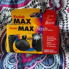 NEW SEALED Kodak Max 800 35MM Flash Camera Disposable One Time Use 27 Exposure