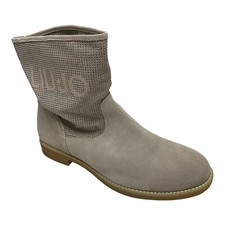 SCARPE STIVALETTO STIVALI DONNA LIU JO UA20501 PELLE BEIGE ORIGINALE PE