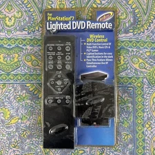 Intec PlayStation 2 PS2 Lighted DVD Remote Control Wireless NEW NOS Sealed