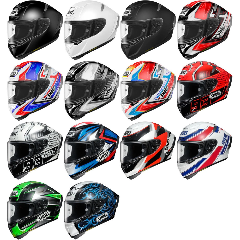 Shoei X-Fourteen DOT/Snell Full Face Motorcycle Street Helmet