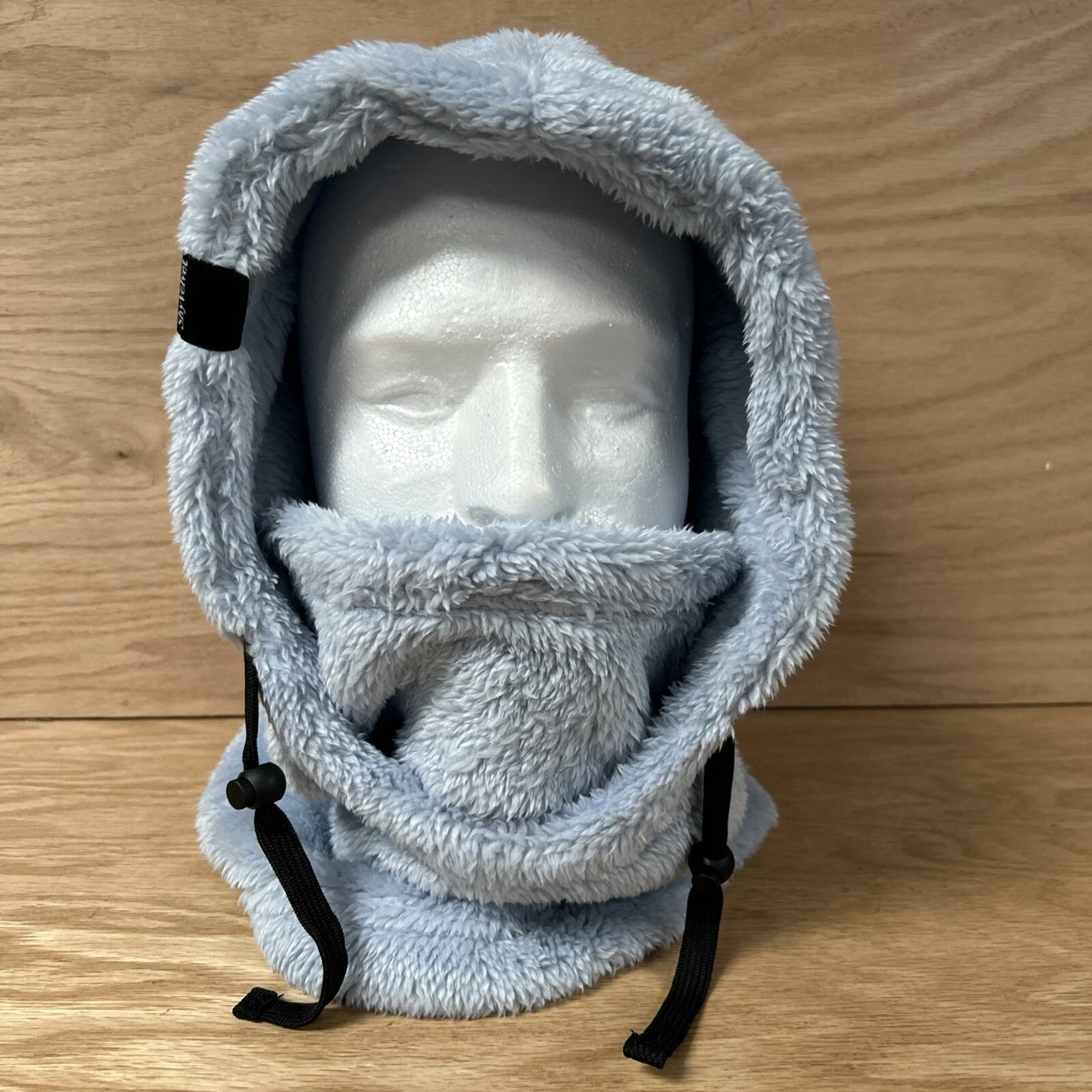 Shy Velvet Balaclava Ski Mask Wind-Resistant Winter Face MaskFleece -Sky Blue