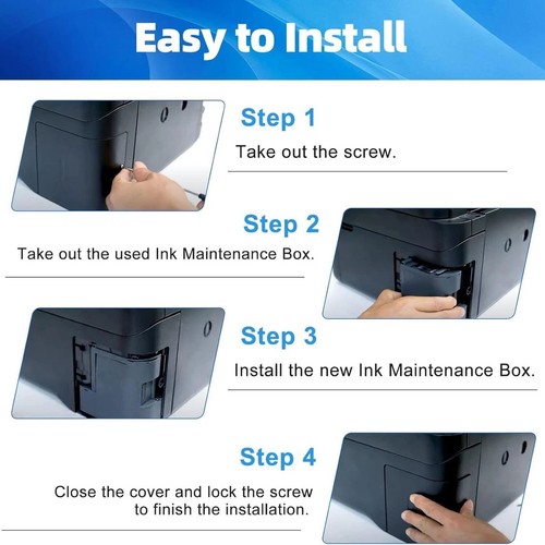 2x Maintenance Box For Epson EcoTank Series For Epson Expression Home Series - Photo 12/13