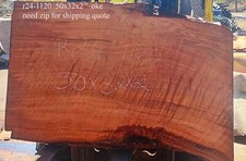Curly Redwood  Table  Headboard  Old Growth  R24-1120