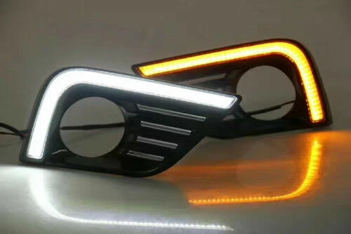 Luces antiniebla LED DRL con luces de giro para Nissan Altima 2016 2017 2018 Foto 3 de 4